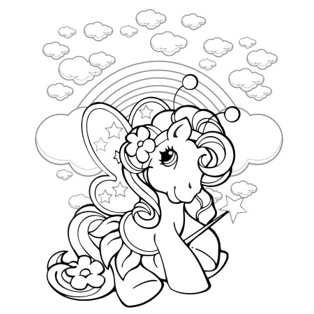 Раскраски для девочек пони