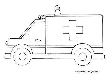 Ambulance раскраска