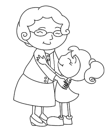 Бабушка рисунок