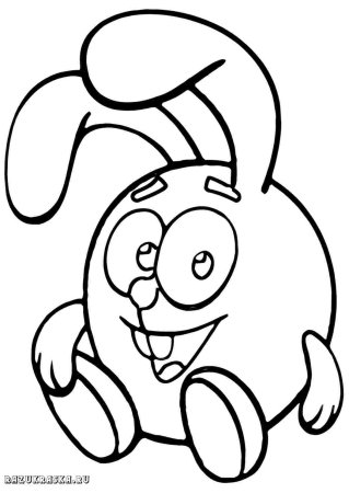 Раскраска Смешарики Крош