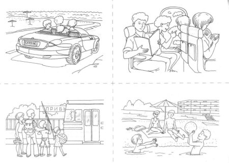 Сюжетные картинки по теме транспорт