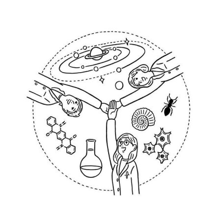 Раскраска на научную тему