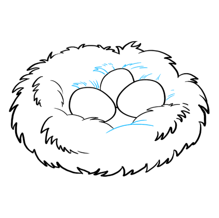 Гнездо для раскрашивания детям