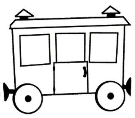 Вагончики для раскрашивания детям