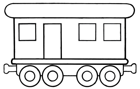 Вагон раскраска для детей