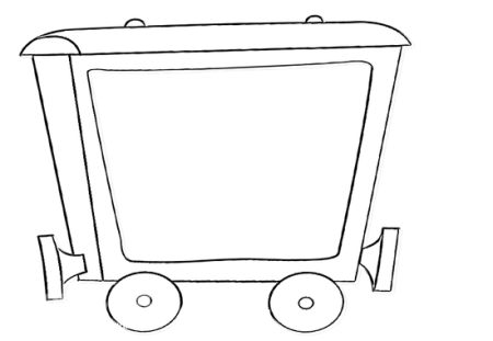 Вагончики для раскрашивания детям