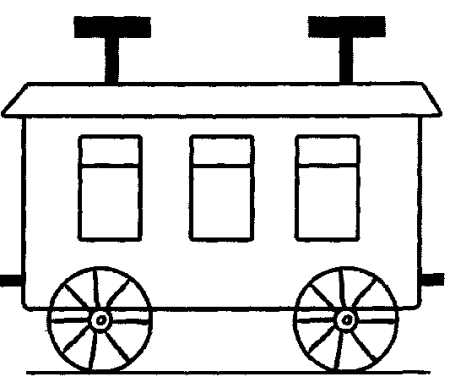 Вагончики для раскрашивания детям