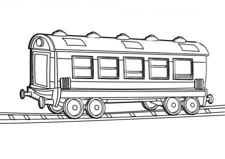 Вагон раскраска