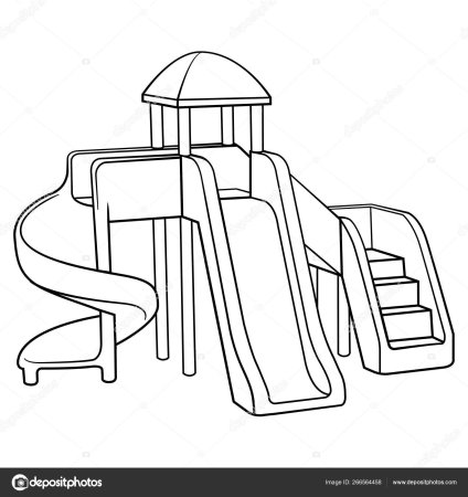 Раскраска горка