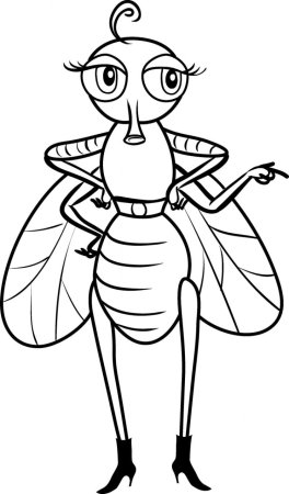 Раскраска корней Чуковский сказки Муха Цокотуха