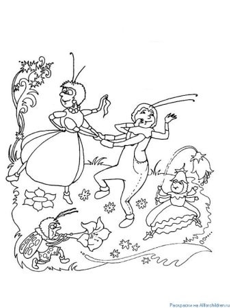 Раскраска Муха-Цокотуха