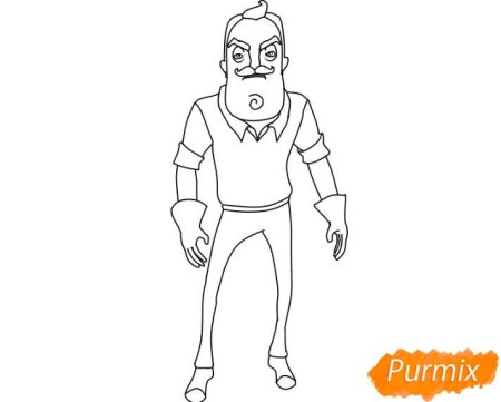 Раскраски из игры привет сосед