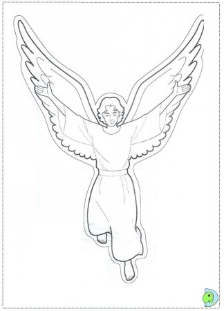 Ангел раскраска