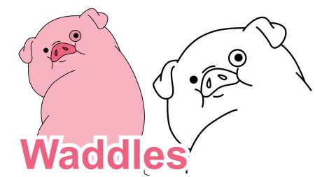 Рисунки для срисовки лёгкие Пухля