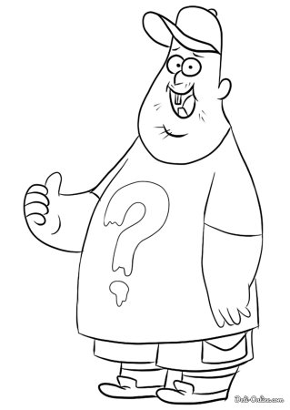 Раскраска Гравити Фолз ЗУС