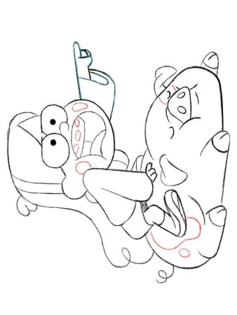 Раскраски Гравити Фолз Мейбл и Пухля