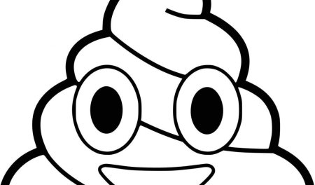 Какашка для разукрашивания