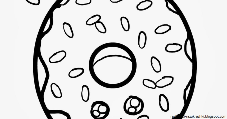 Раскраски для девочек пончики