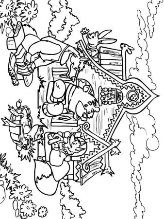 Раскраска. Теремок