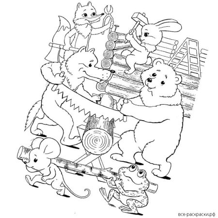 Раскраска. Теремок