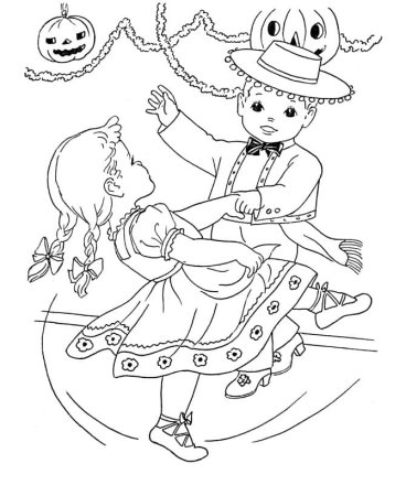 Раскраска национальный танец