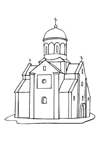 Раскраска архитектура для детей