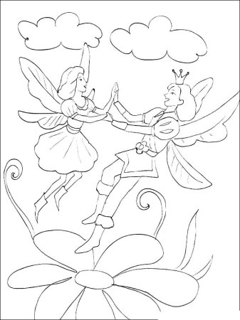 Андерсон Дюймовочка расскраска