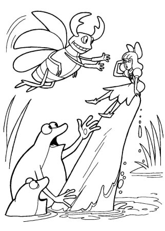 Свинопас сказка Андерсена раскраска