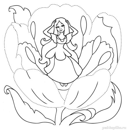 Раскраска по сказке Андерсена пастушка и трубочист