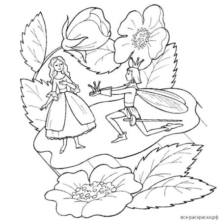 Андерсен Гадкий утенок раскраска для детей