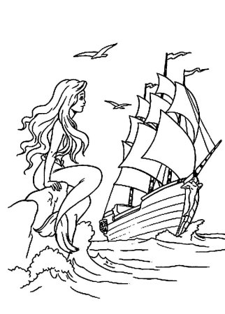 Раскраска к сказке Дюймовочка