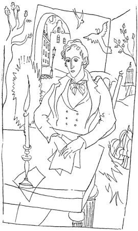 Раскраска к сказке г-х Андерсена Русалочка