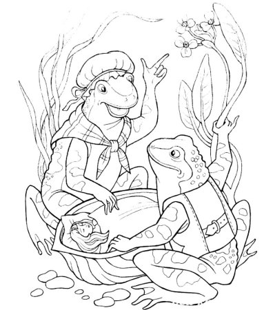 Андерсен Дюймовочка раскраска