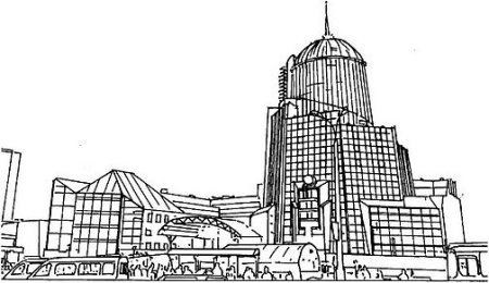 ЖД вокзал Самара раскраска