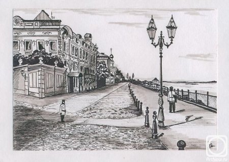 Набережная зарисовки
