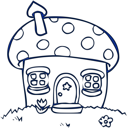 Пряничный домик раскраска для детей