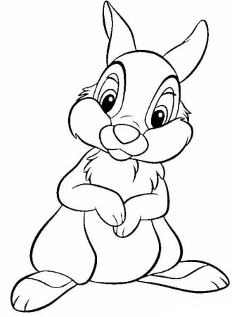 Зайчик раскраска для детей 4-5 лет