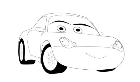 Молния Маквин Салли раскраска