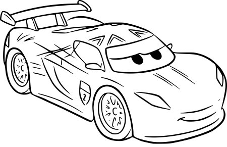Машинка молния Маккуин раскраска