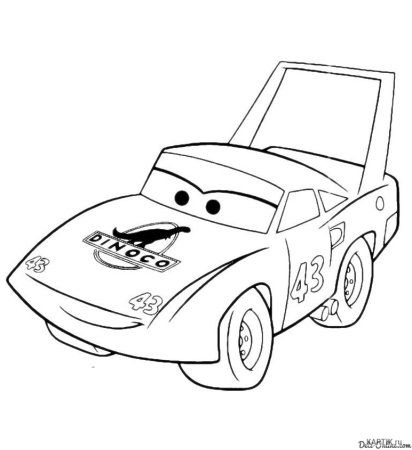 Раскраски Тачки Чико Хикс