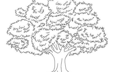 Раскраска Большое семейное дерево, скачать и распечатать раскраску раздела Семья