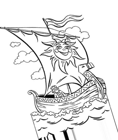 Иллюстрация к былине Садко раскраска