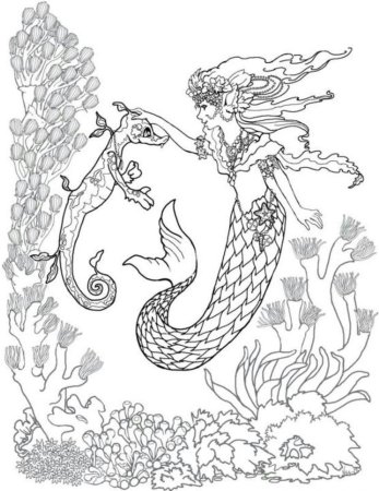 Царь Нептун раскраска