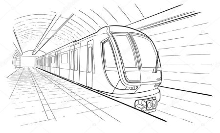 Метро раскраска для детей