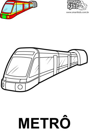 Метро раскраска простая