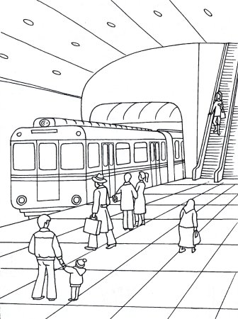 Метро раскраска Московское метро 81-717