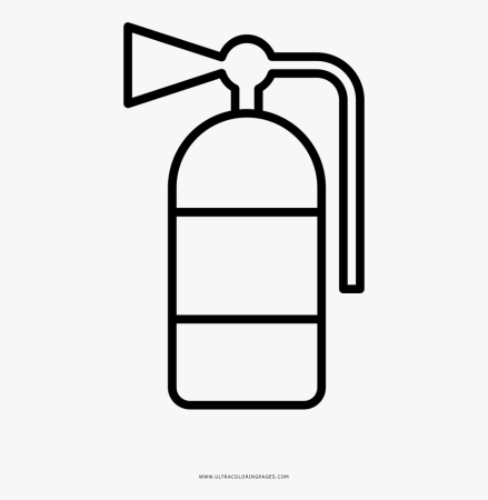 Трафарет огнетушителя для детей