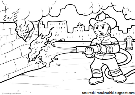 Пожарный карандашом