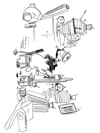 Чуковский Федорино горе раскраска