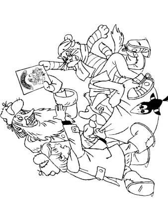 Дядя Федор раскраска